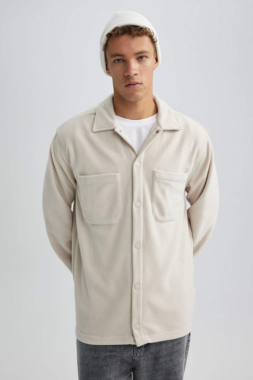 Рубашка Polar с длинным рукавом Relax Fit - Defacto фото 3