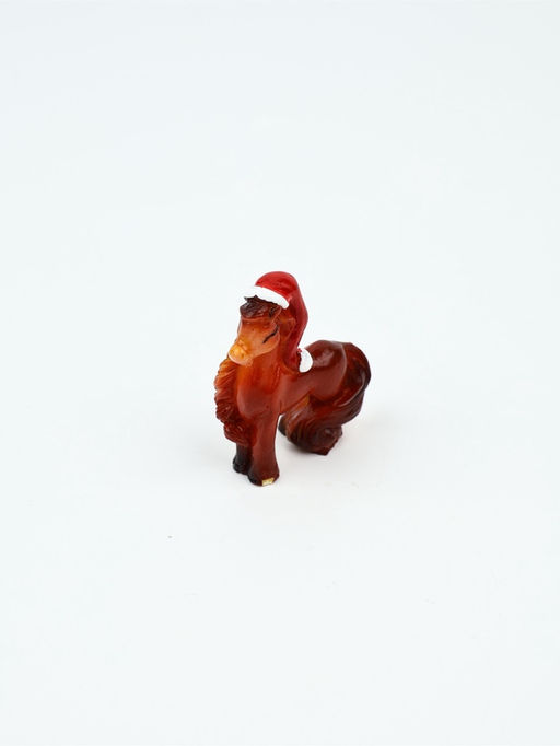 Сувенир новогодний «Фигурка лошадь 2026», набор 4 шт., полистоун