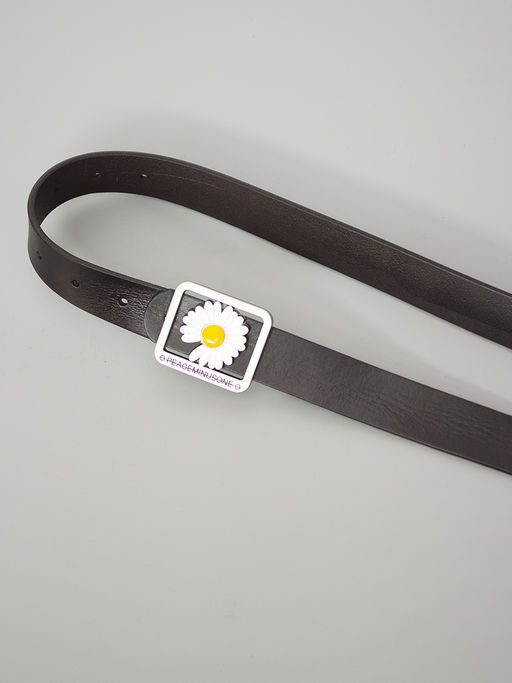 LACCOMA ремень 12725-2-черный натуральная кожа  фото 3