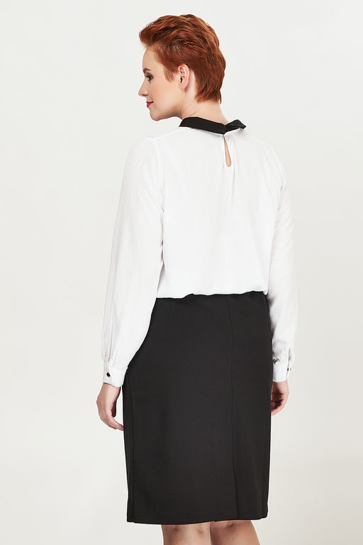 Блуза офисная белая - Olsi фото 4