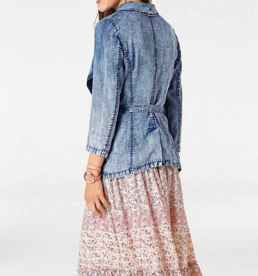 Жакет, синий - Linea tesini фото 4