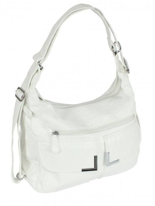 Сумка женская искусственная кожа Guecca-218 (рюкзак-change), 2отд, белый SALE 264060 - Adelia фото 5