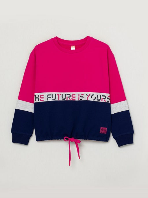 CRB wear/CWJG 62901-46-292 Джемпер для девочки, фуксия/Ex.Cherubino  фото 5