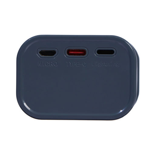 Внешний портативный аккумулятор CRR-28, 10000 мАч, 2USB, 3 А, с дисплеем, быстрая зарядка, серый - Simaland фото 5