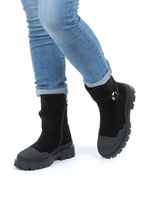 04-296-1M BLACK Ботинки зимние женские - No name фото 22