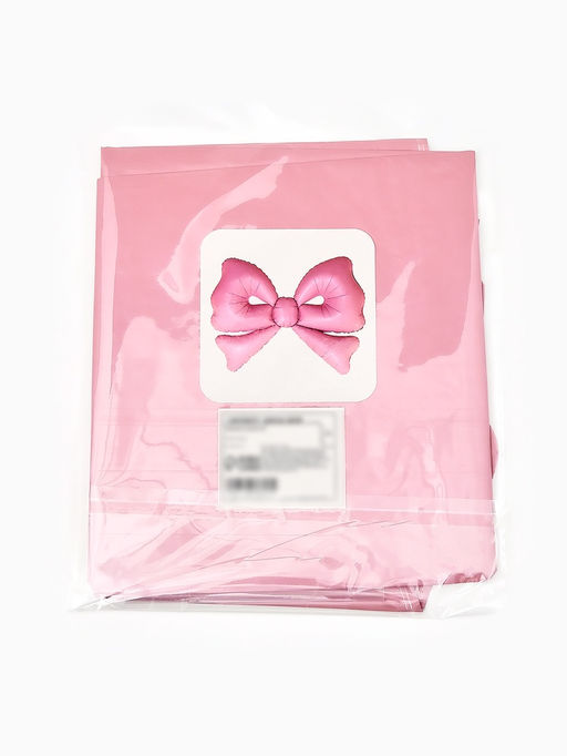 Воздушный шар фольгированный 50" "Бант" цвет розовый матовый