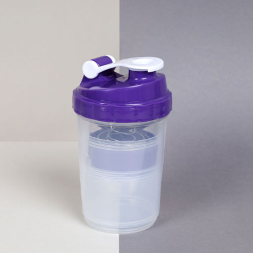 Бутылка/Шейкер СПАЙДЕР SHS-500 бело-синяя, для спортивного питания 500ML - Галеонтрейд фото 2