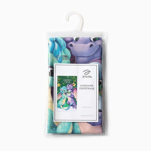 Полотенце Этель Семейного счастья 40х73 см, 100% хл, саржа 190 г/м2  фото 5