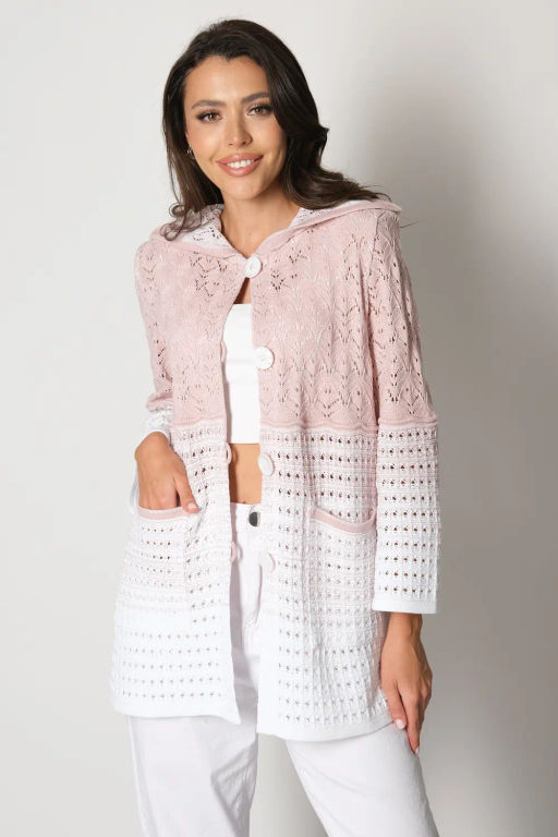 БЕЛАРУСЬ Кардиган Д 2514/пудровый