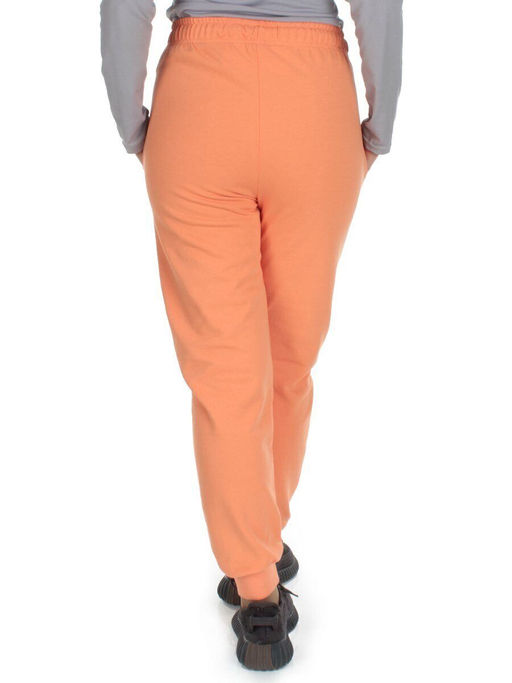 Q-02 ORANGE Брюки спортивные женские (85% хлопок, 15% полиэстер) - Фабричный китай фото 7