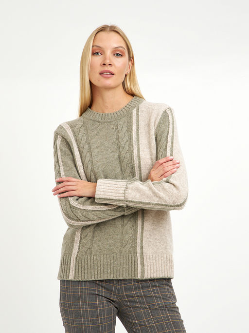 джемпер женский с косами - Glenfield фото 5