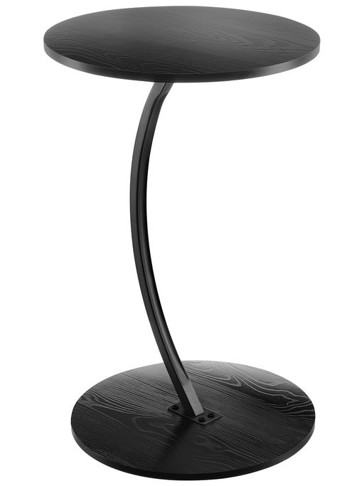 Стол журнальный 39,5*39,5*62 см, черный, круглый