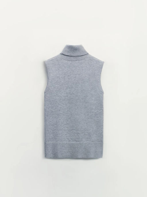 Топ без рукавов с воротником стойкой / Zarina  фото 9