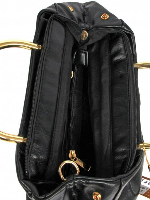 Сумка женская искусственная кожа BT-CZ 0050-1, 1отд+евро, плечевой ремень, черный SALE 262509 - Adelia фото 7