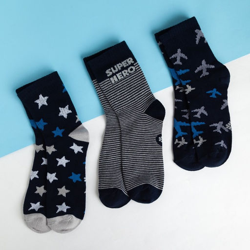 Носки для мальчика KAFTAN Super hero, 3 пары, 14-16 см