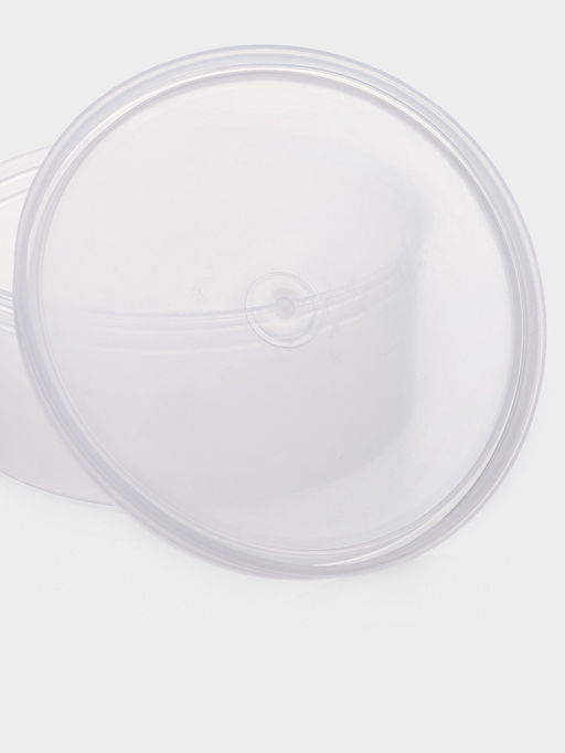 Цена за 5 шт. Контейнер пищевой, 450 мл, с герметичной крышкой, d=12.5 см, h=5.5 см, пластик