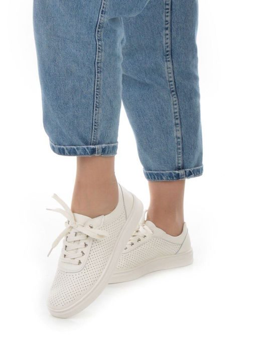 05-PDXL143-2 BEIGE Кроссовки женские (натуральная кожа) - Фабричный китай фото 2