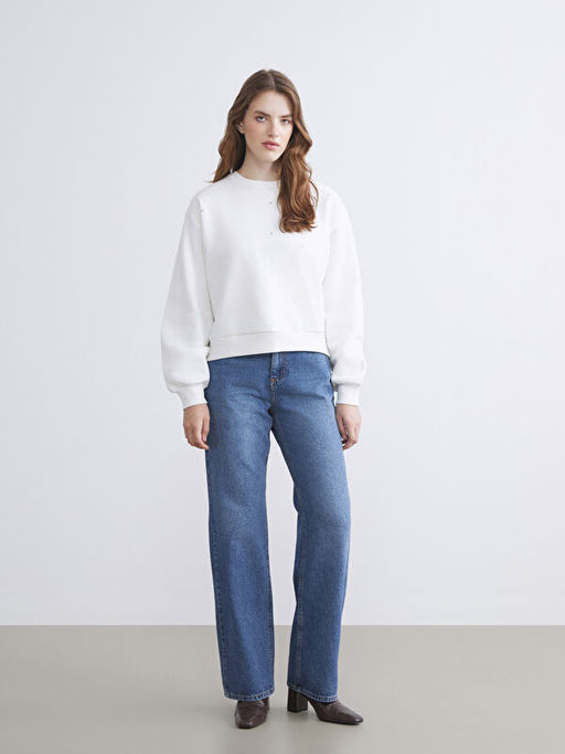 Baggy Fit Kad?n Jean Pantolon