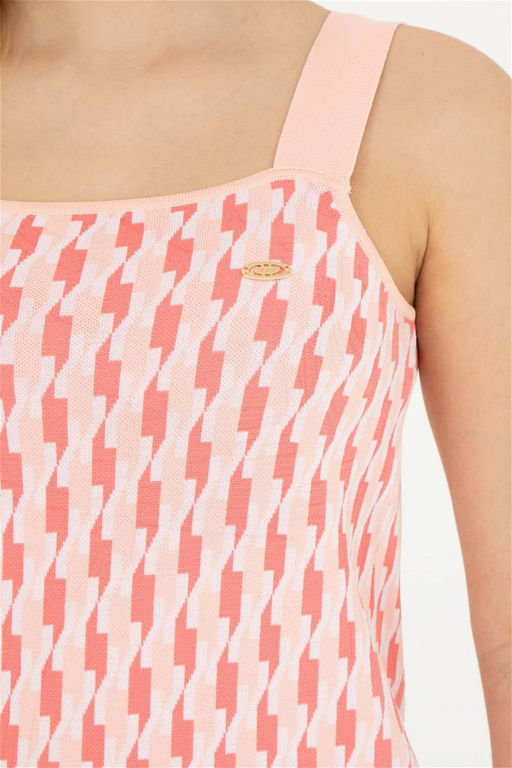 Женское трикотажное платье с цветком граната - U.s. polo assn фото 7