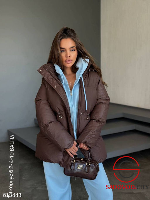 Куртка с капюшоном и регулируемой талией - Bruno фото 6