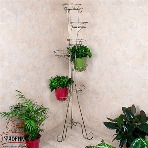 Подставка для цветов Классика 18-107 на 7 цветов - Фабрика интерьерной ковки фото 4