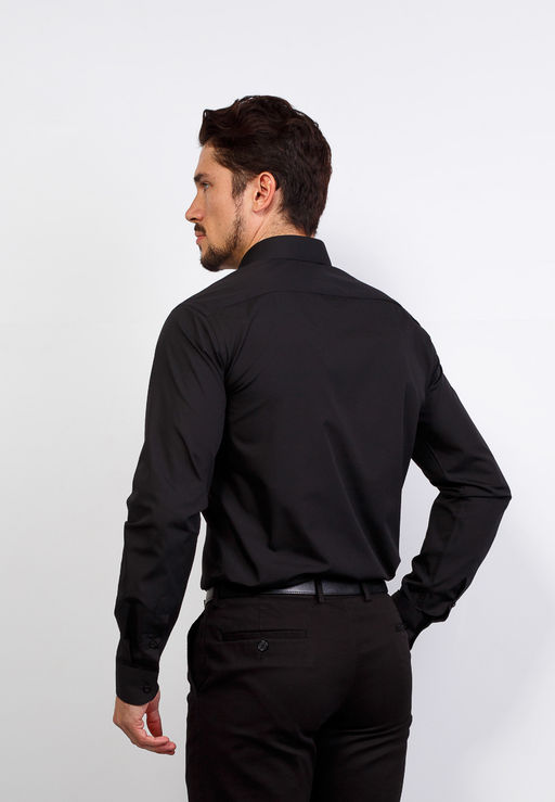 Сорочка мужская длинный рукав GREG 340/139/BLK/Z  фото 10