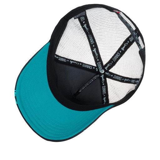 Бейсболка DJINNS арт. HFT Funksobrother (черный / голубой)