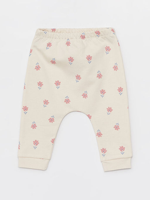 Bisiklet Yaka Uzun Kollu Bask?l? K?z Bebek H?rka ve Pantolon 2li Tak?m - Waikiki фото 3