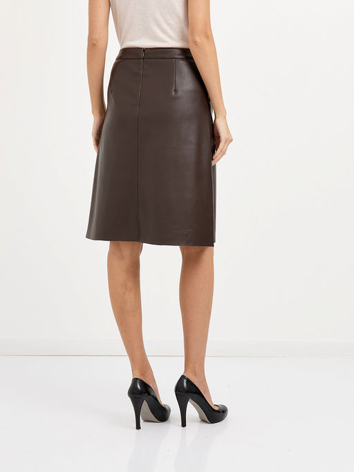 юбка длины миди в коричневом цвете - Glenfield фото 7