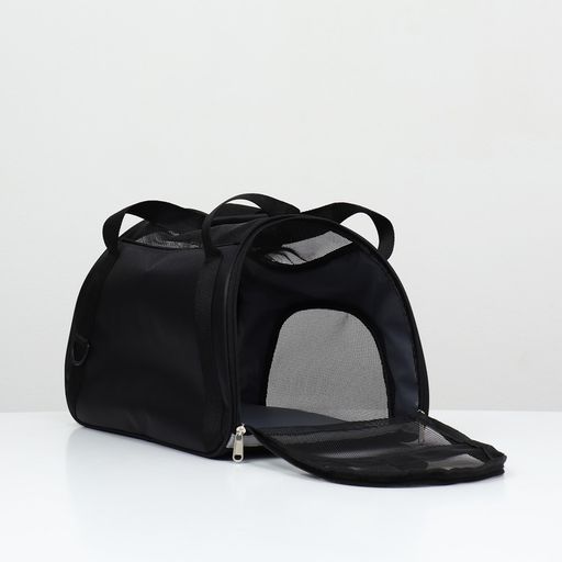 Сумка-переноска сетчатая, 48 х 26 х 31 см, черная - Пижон фото 4