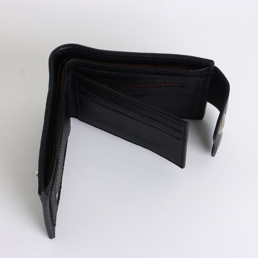 Портмоне мужское «Идрис», на магнитах, чёрное