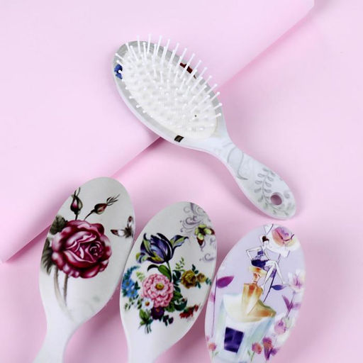 Расчёска массажная, 5.5×16(±1) см, рисунок МИКС