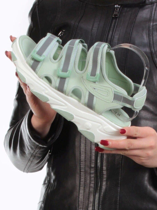 08-PED92-2 GREEN Босоножки (натуральная кожа, стелька натуральная кожа) - Фабричный китай фото 2