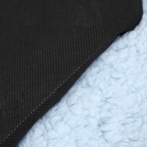 Лежанка для собак и кошек Уют, мягкий мех, 45 х 35 х 11 см, голубая - Пижон фото 6