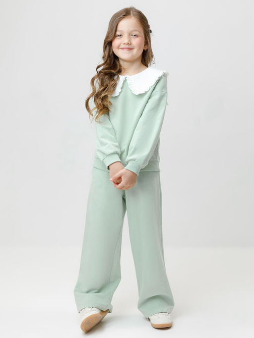 КР 400689/дымчатый нефрит к547 брюки для дев