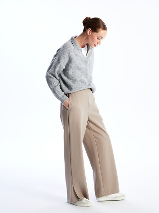 Beli Lastikli Rahat Kal?p Kad?n Pantolon