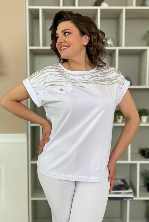 Футболка Rumoda 2135 белый/короткий рукав