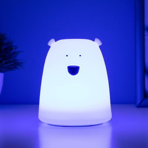 Фигурка светящаяся RISALUX «Антистресс мякиш мишка», LED-ночник, RGB, от батареек 3×ААА, 9×9×10.5 см