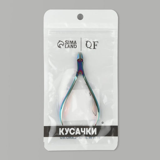 Кусачки маникюрные для кутикулы, 9.5 см, длина лезвия-10 мм, цвет хамелеон