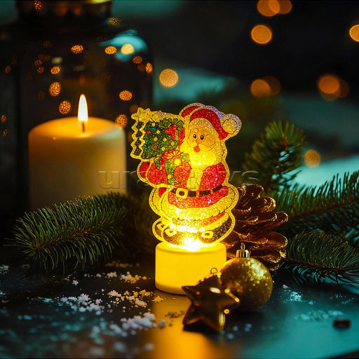 Свеча декоративная Новогодняя сказка - Снеговичок фото 7