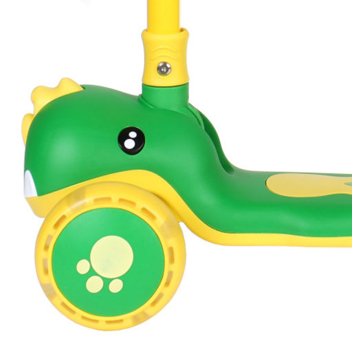 Самокат 3-х колесный SCOOTER Дино / 8101 /уп 8/ зелёный - Галеонтрейд фото 11