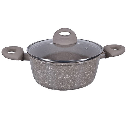 25085 Кастрюля алюм. 3,3л 22см с.кр МРАМОР/КРОШКА MB (х6) - Mayer&boch фото 2