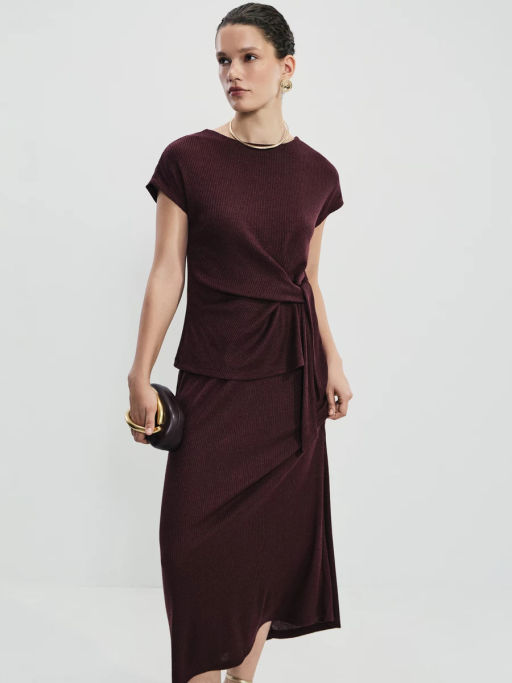 Юбка-трапеция с люрексом / Zarina