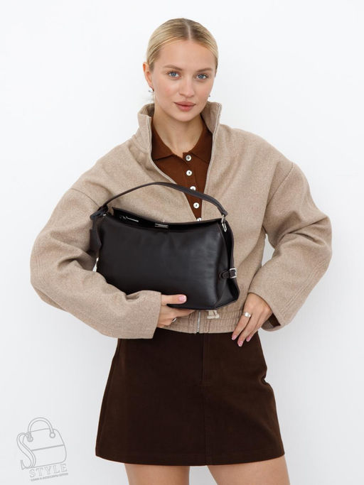 Сумка женская кожаная 1026L coffee Polina&Eiterou