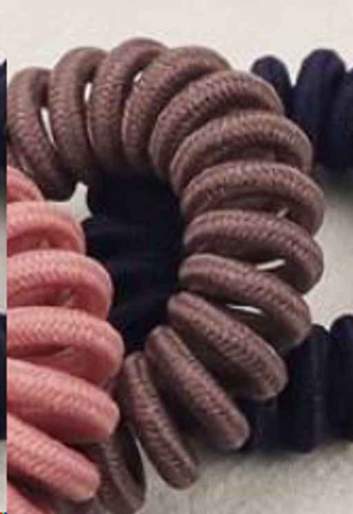 Резинка для волос коричневый / NSAL-22F /уп 100/