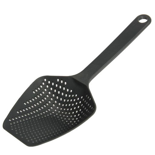 Цена за 2 шт. Ложка-дуршлаг, 34 см, пластик, МИКС