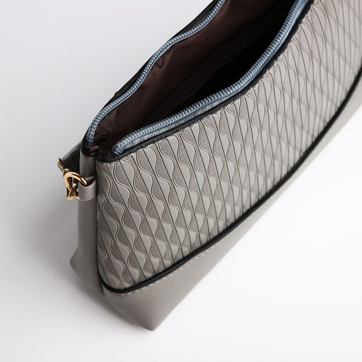 Сумка кросс-боди на молнии, цвет серый - Simaland фото 6