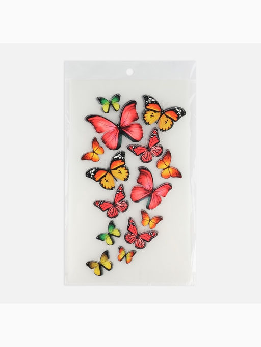 Цена за 5 шт. Термонаклейка Бабочки, 11?19.5 см
