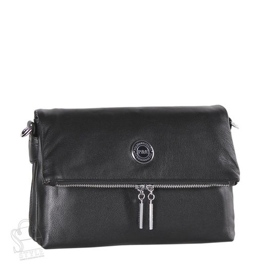 Сумка женская кожаная 0531CH black Polina&Eiterou