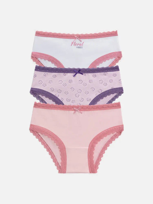 ACOOLA / Трусы детские для девочек в наборе из 3шт Sofi цвет в ассортименте